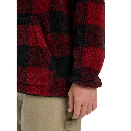 Quiksilver Ανδρική fleece μπλούζα Mercury Woodlands Sherpa - Half Zip Sherpa Check Jacket